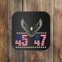 American Made Trump Merchandise Trump 45 47 Trump 2025 Coaster thumb 0