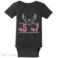 American Made Trump Merchandise Trump 45 47 Trump 2025 Baby Bodysuit thumb 0