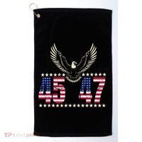 American Made Trump Merchandise Trump 45 47 Trump 2025 Golf Towel thumb 0