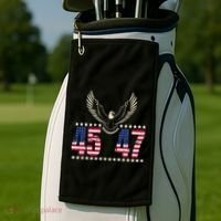 American Made Trump Merchandise Trump 45 47 Trump 2025 Golf Towel thumb 2