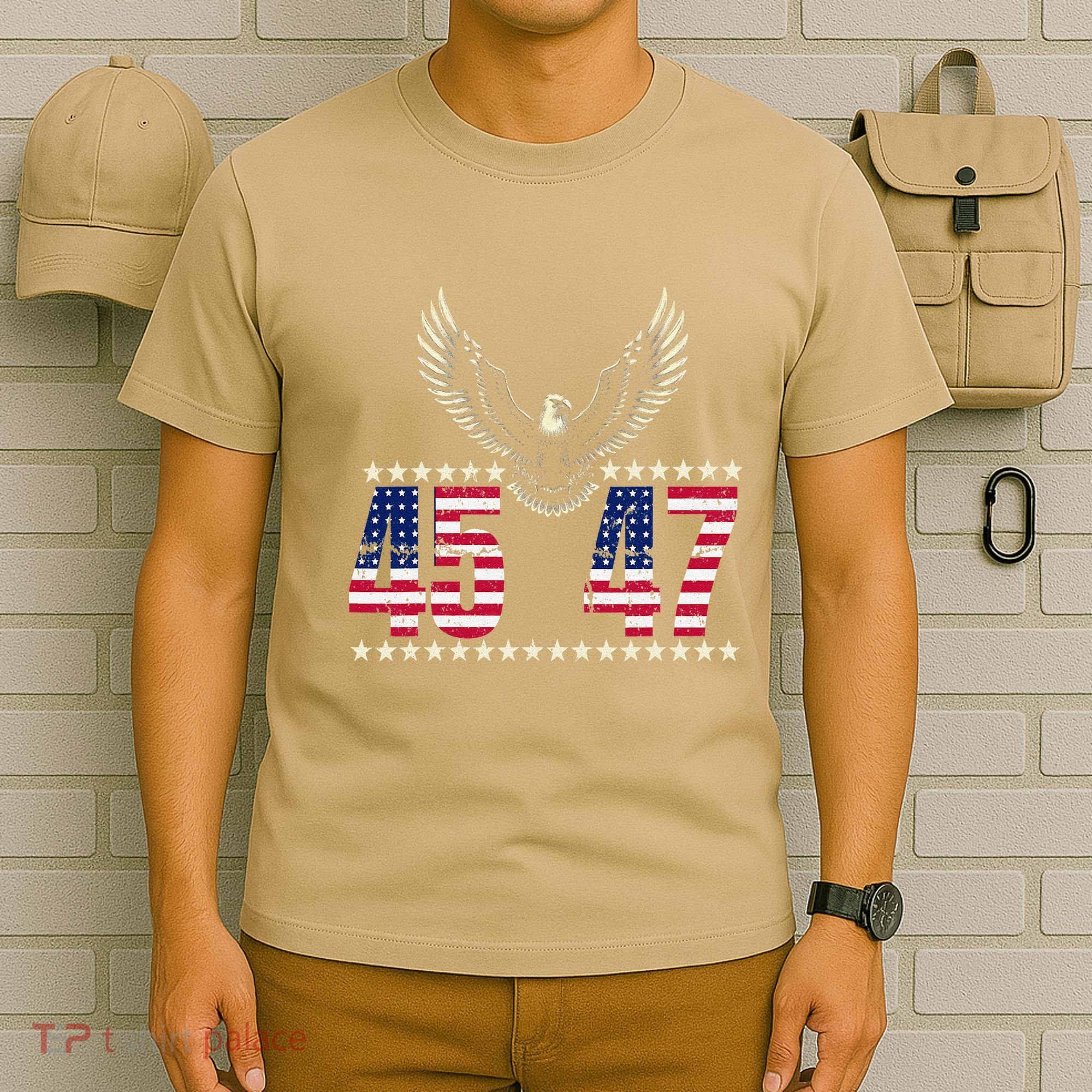 American Made Trump Merchandise Trump 45 47 Trump 2025 T-Shirt
