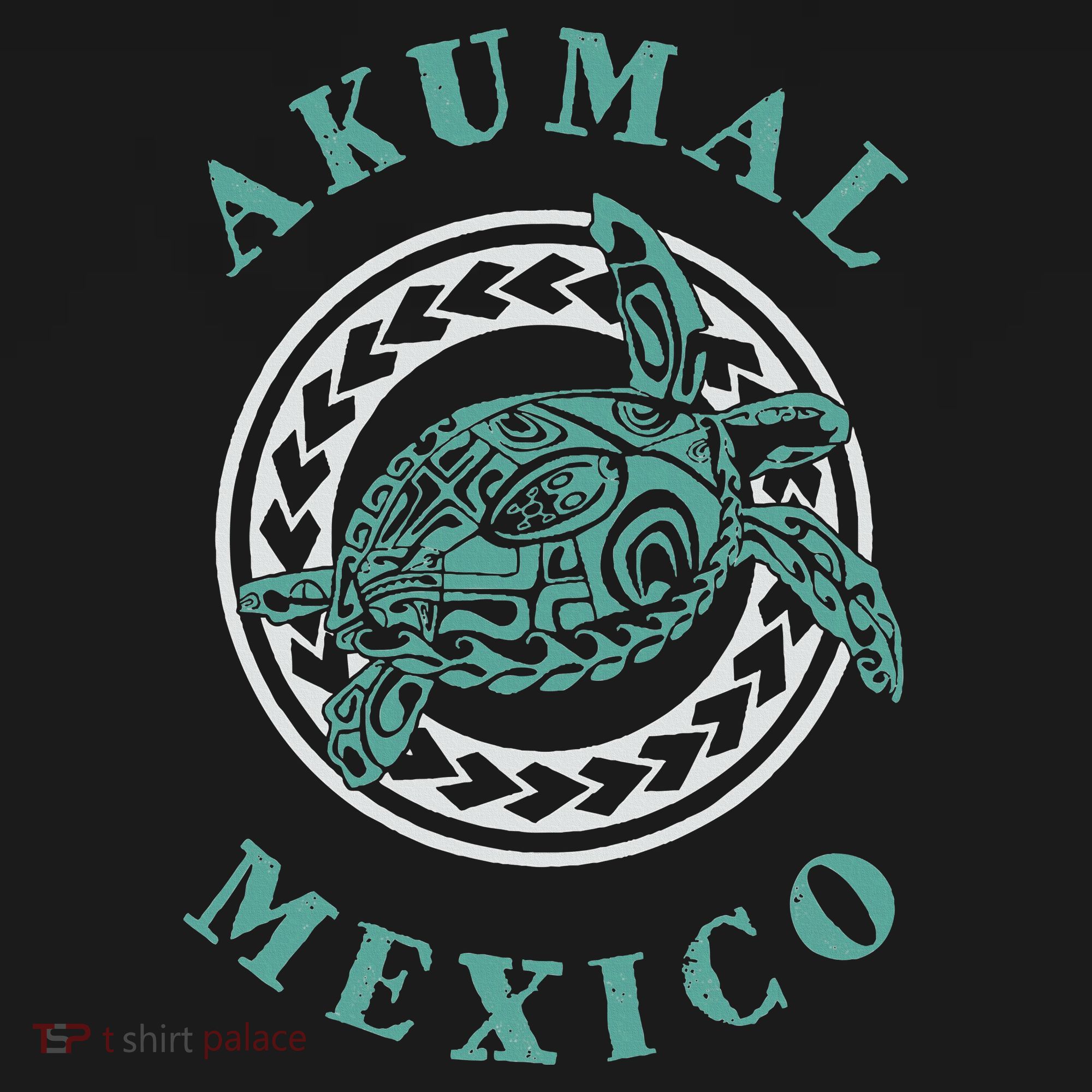 Akumal Mexico Tribal Tattoo Sea Turtle Hoodie