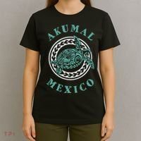 Akumal Mexico Tribal Tattoo Sea Turtle T-Shirt thumb 4