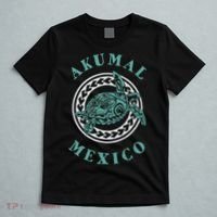 Akumal Mexico Tribal Tattoo Sea Turtle T-Shirt thumb 5