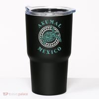 Akumal Mexico Tribal Tattoo Sea Turtle Tumbler thumb 0