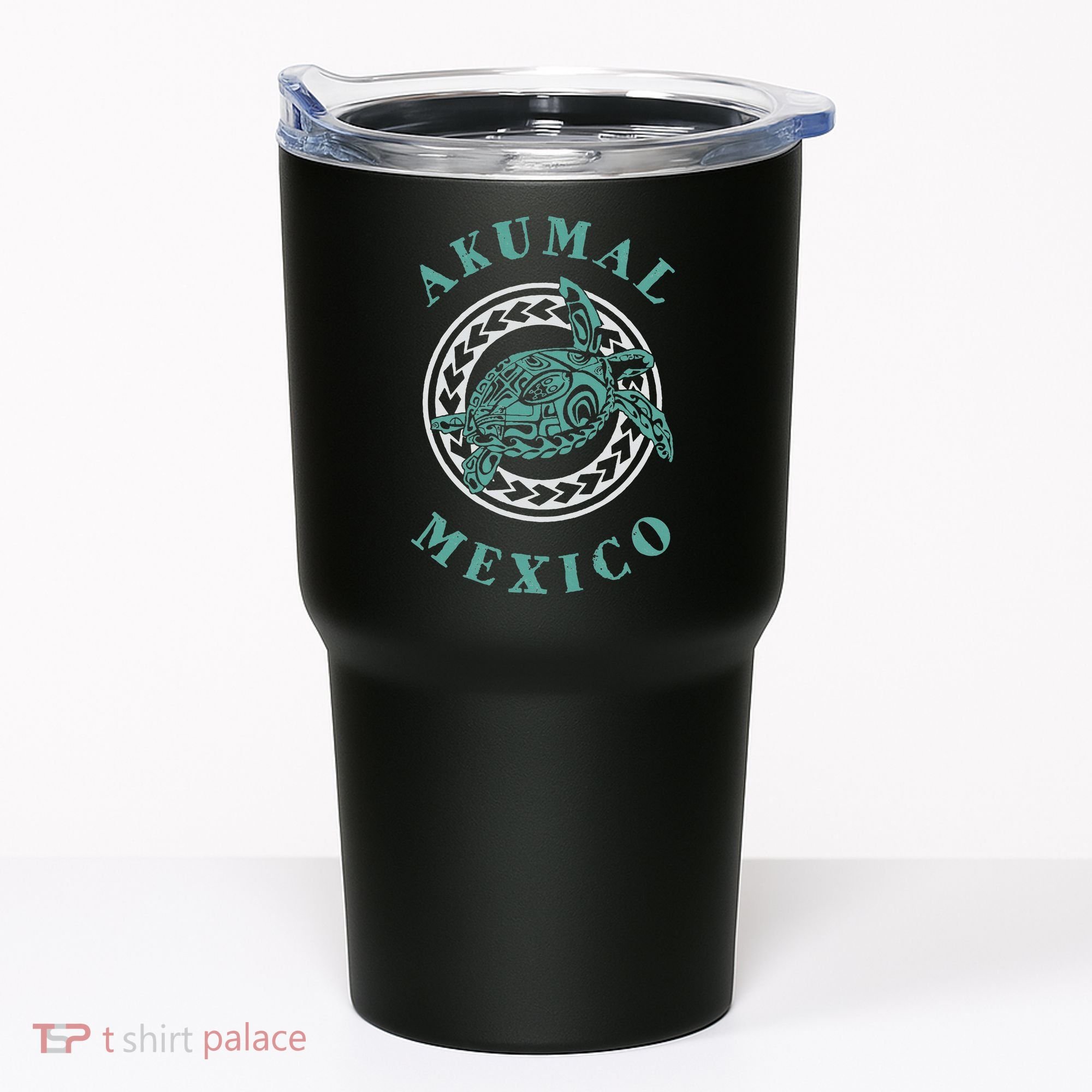 Akumal Mexico Tribal Tattoo Sea Turtle Tumbler