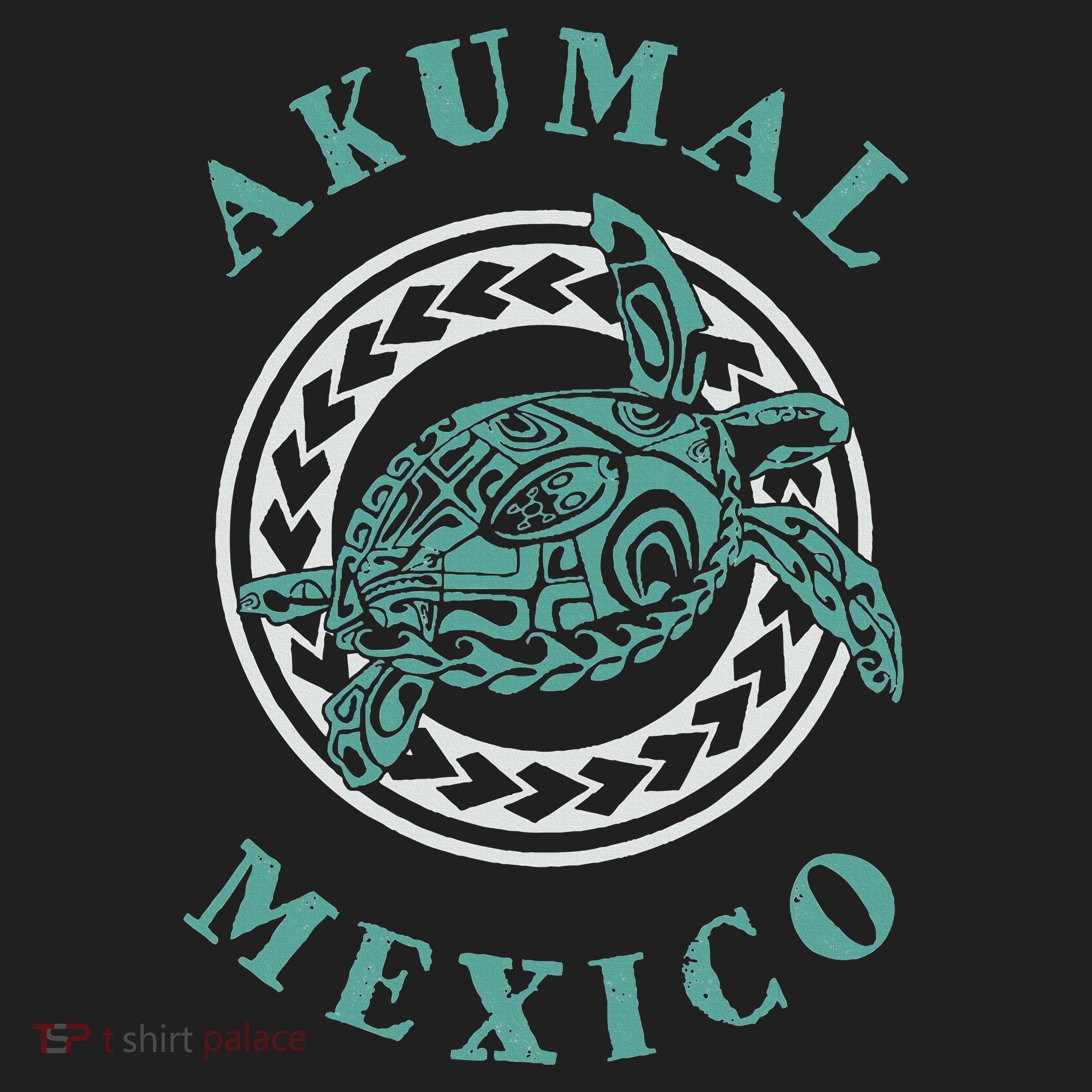 Akumal Mexico Tribal Tattoo Sea Turtle Tumbler