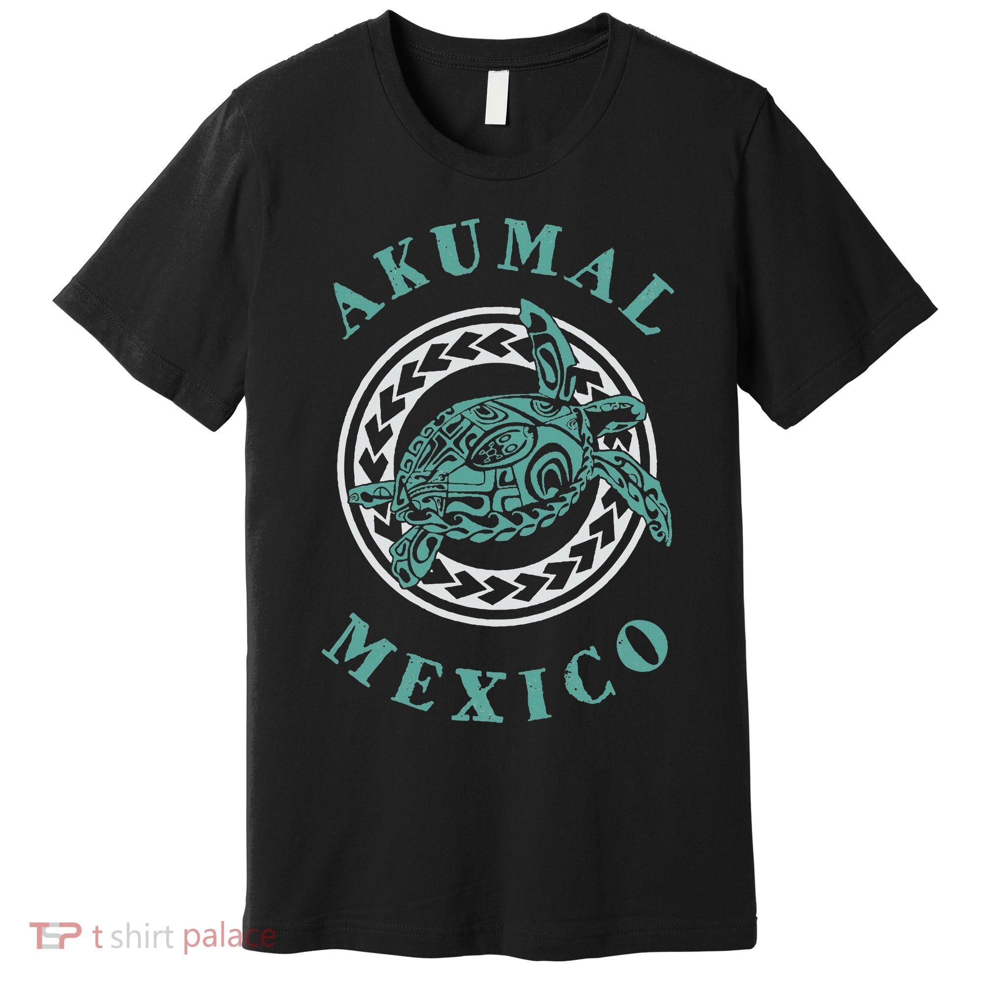 Akumal Mexico Tribal Tattoo Sea Turtle Premium T-Shirt