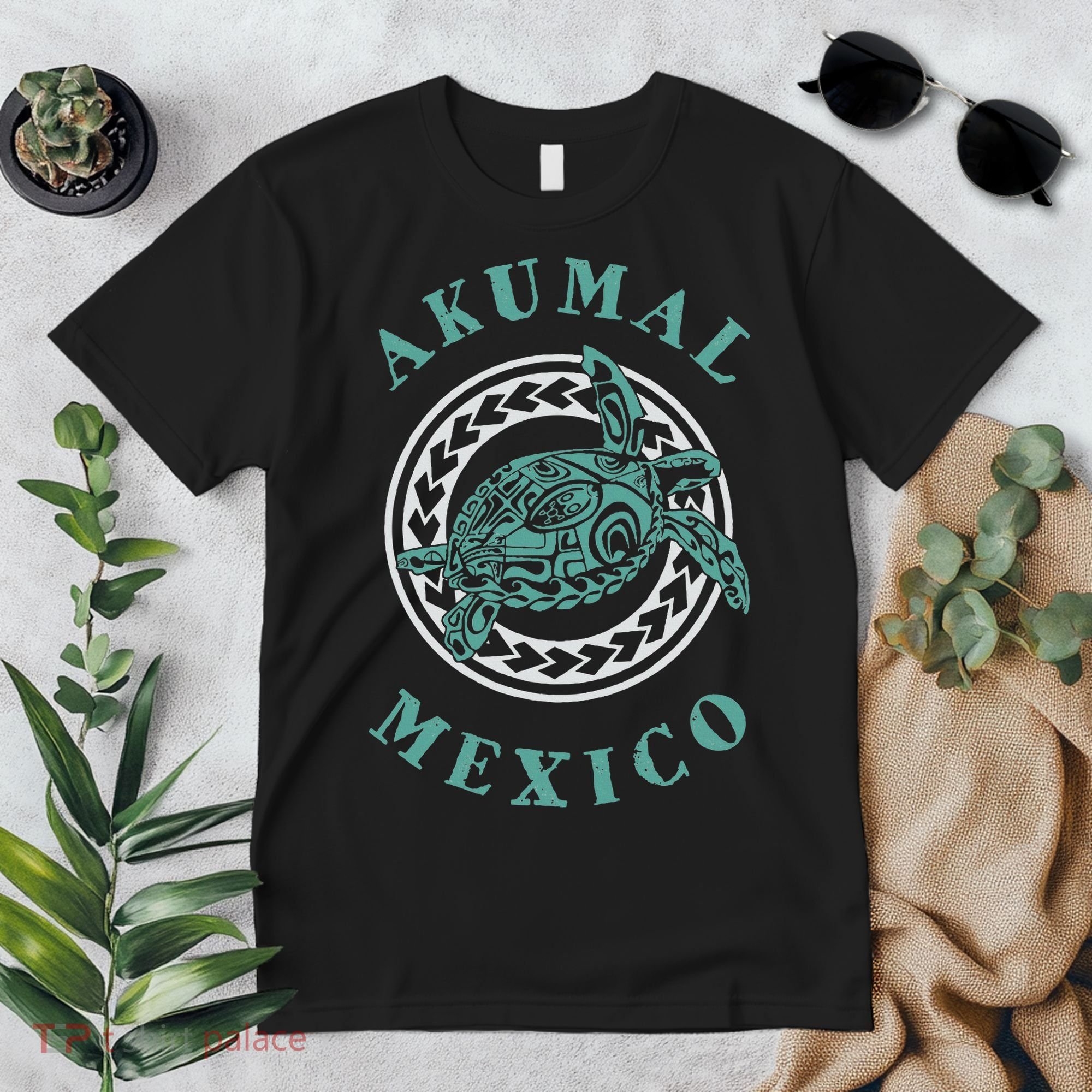 Akumal Mexico Tribal Tattoo Sea Turtle Premium T-Shirt