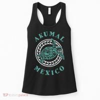 Akumal Mexico Tribal Tattoo Sea Turtle Women's Tank Top thumb 0