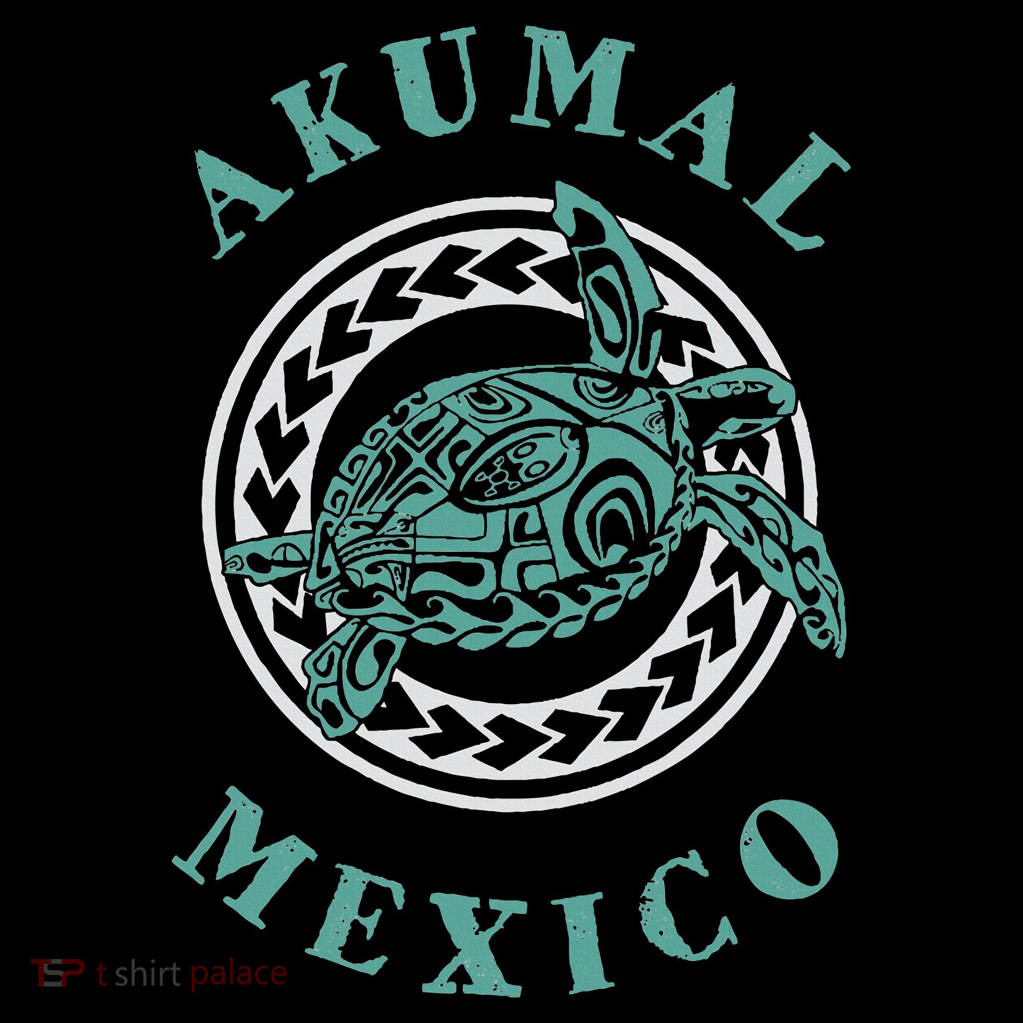 Akumal Mexico Tribal Tattoo Sea Turtle Women's Tank Top