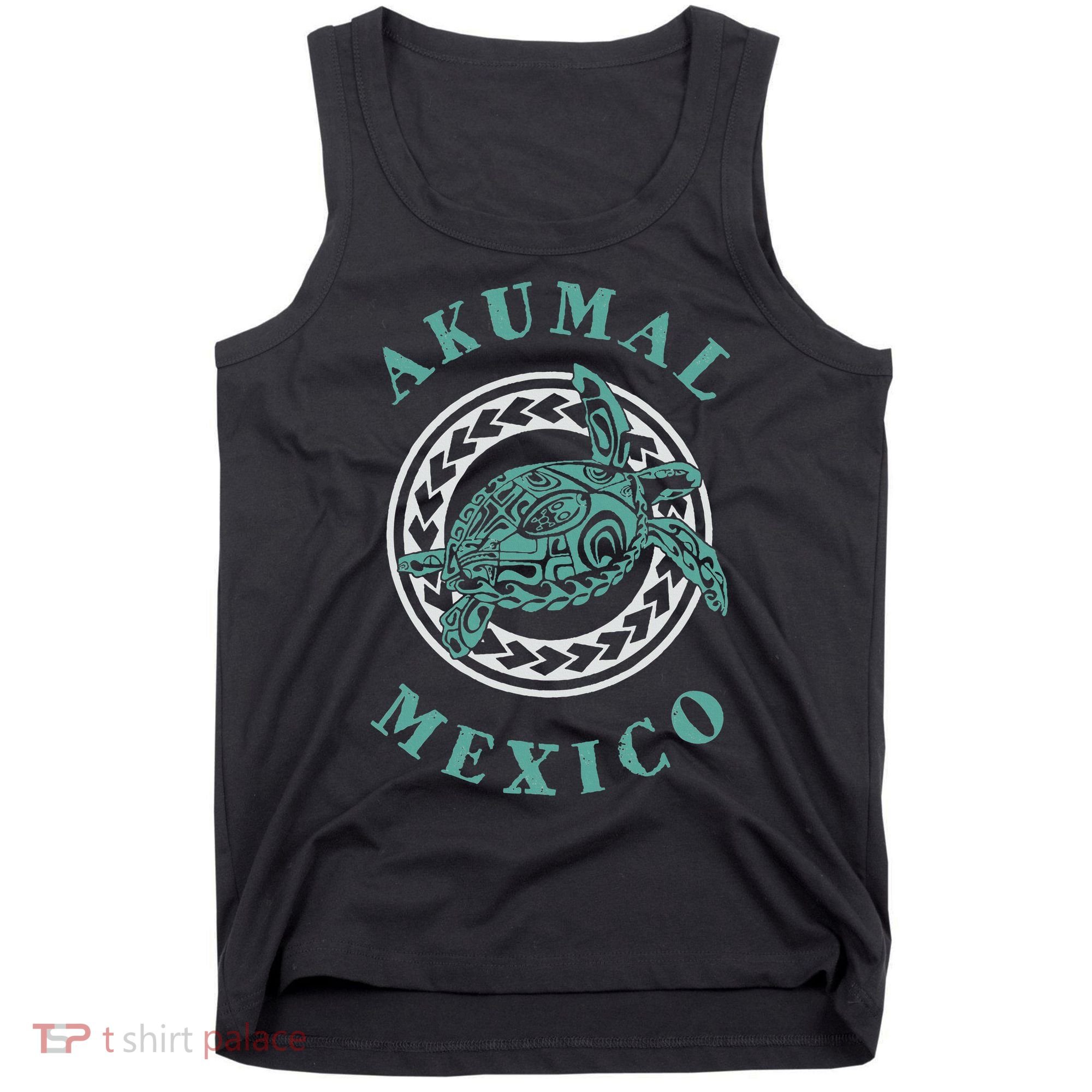 Akumal Mexico Tribal Tattoo Sea Turtle Tank Top