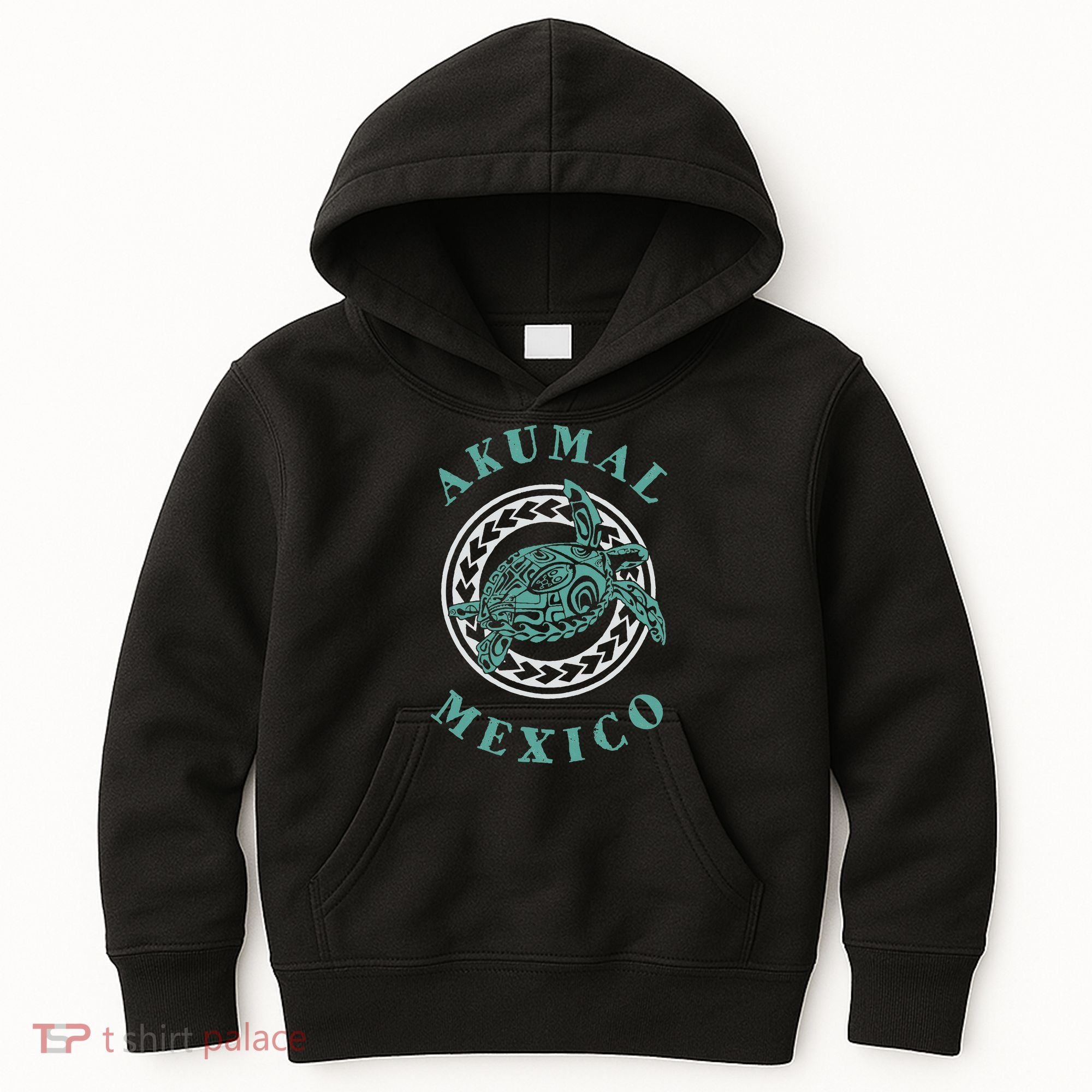 Akumal Mexico Tribal Tattoo Sea Turtle Kids Hoodie