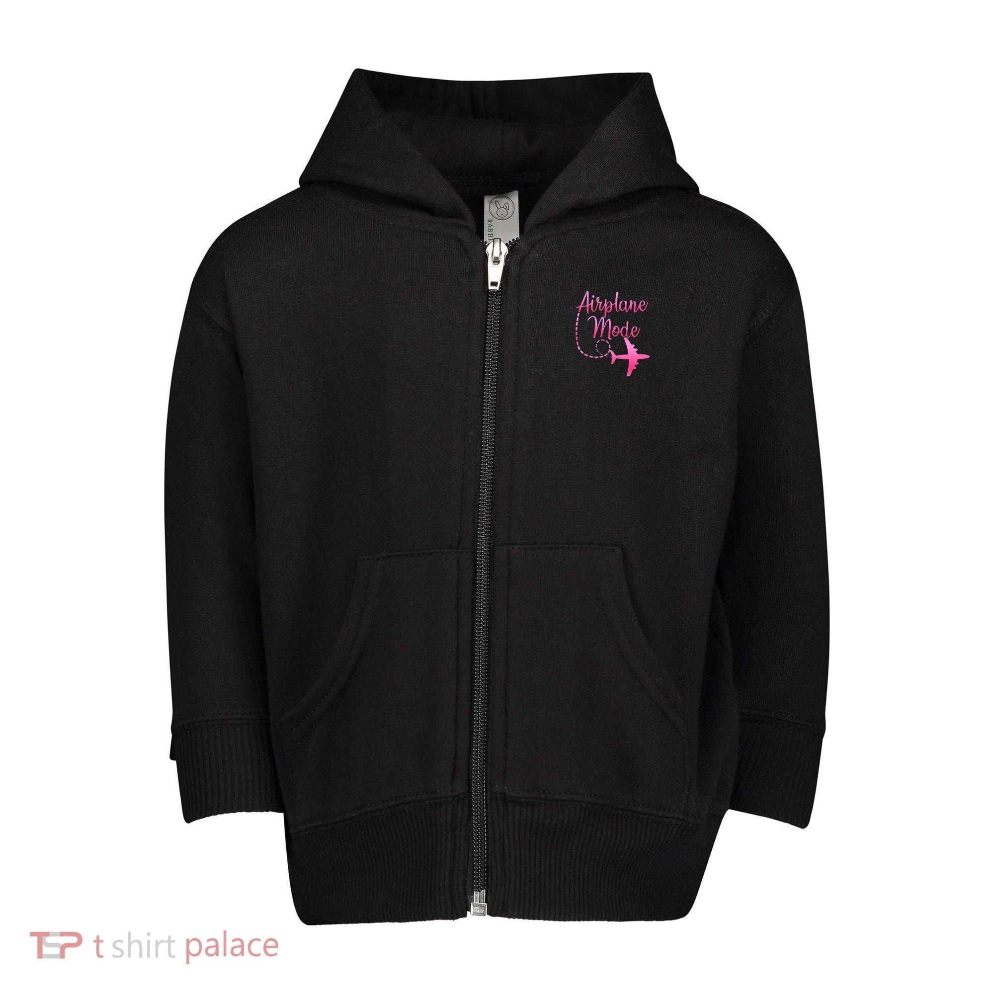 Airplane Mode Traveling Vacation For Womens Toddler Zip Fleece Hoodie