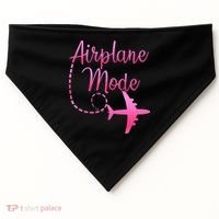 Airplane Mode Traveling Vacation For Womens USA-Made Doggie Bandana thumb 0