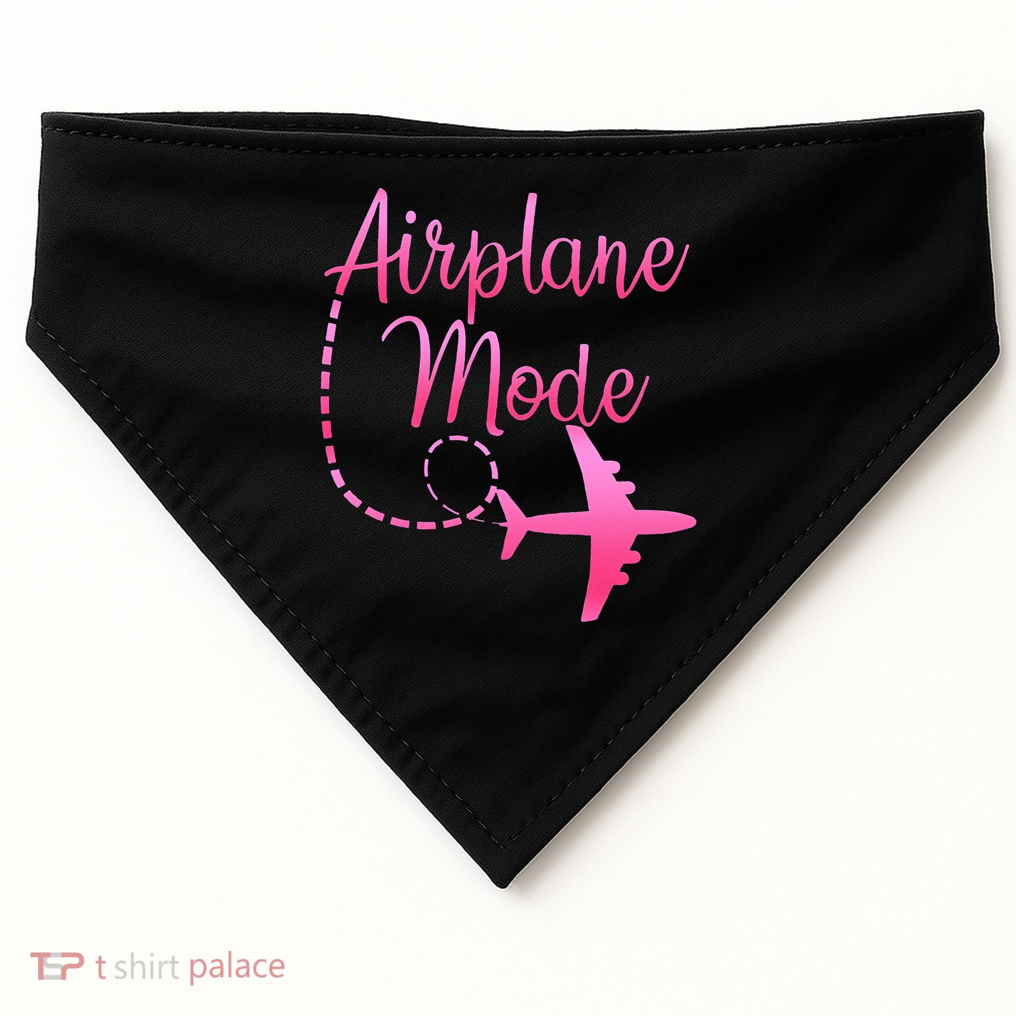 Airplane Mode Traveling Vacation For Womens USA-Made Doggie Bandana