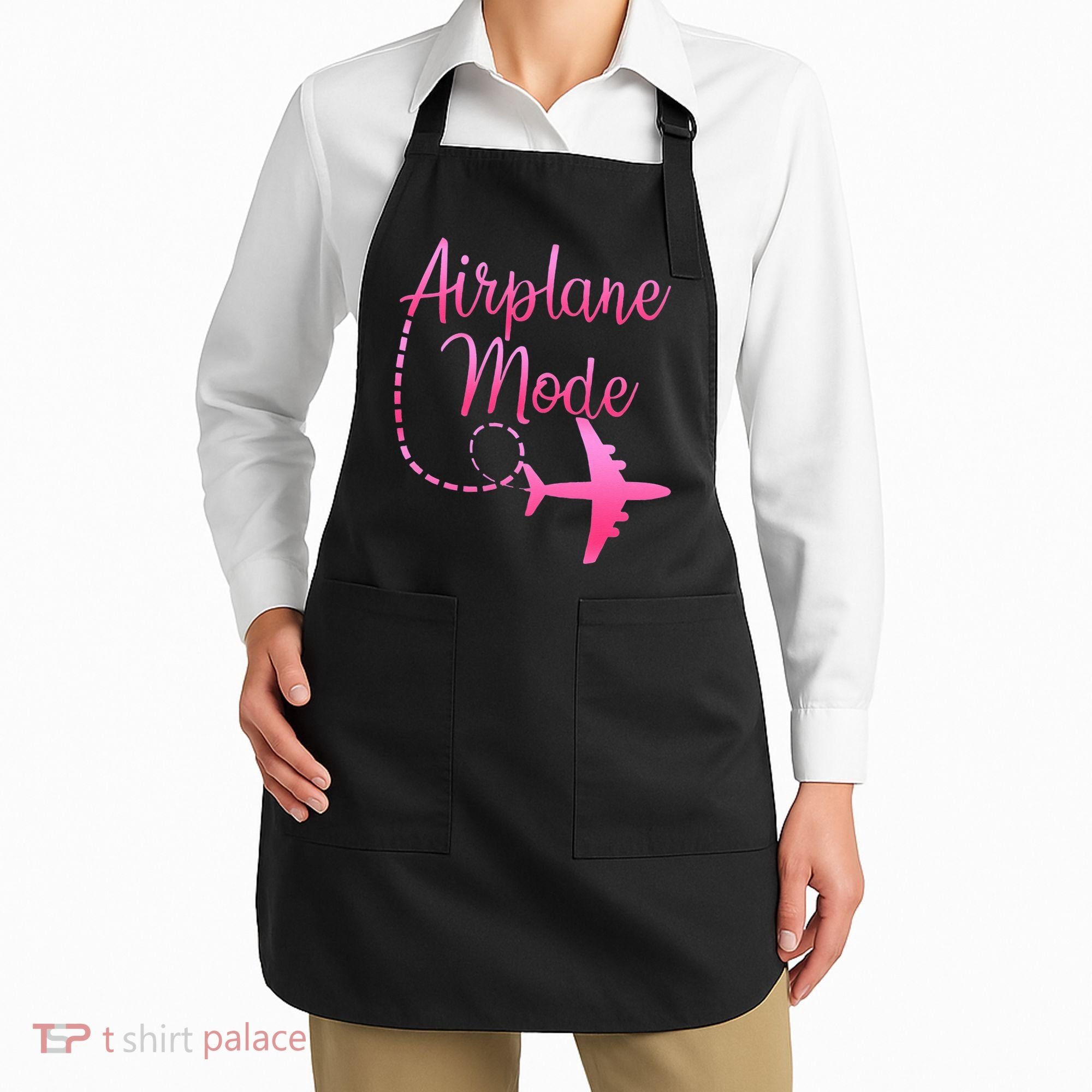 Airplane Mode Traveling Vacation For Womens Apron
