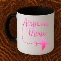 Airplane Mode Traveling Vacation For Womens Coffee Mug thumb 2