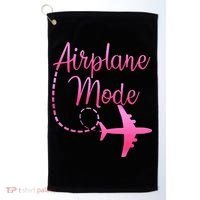 Airplane Mode Traveling Vacation For Womens Golf Towel thumb 0