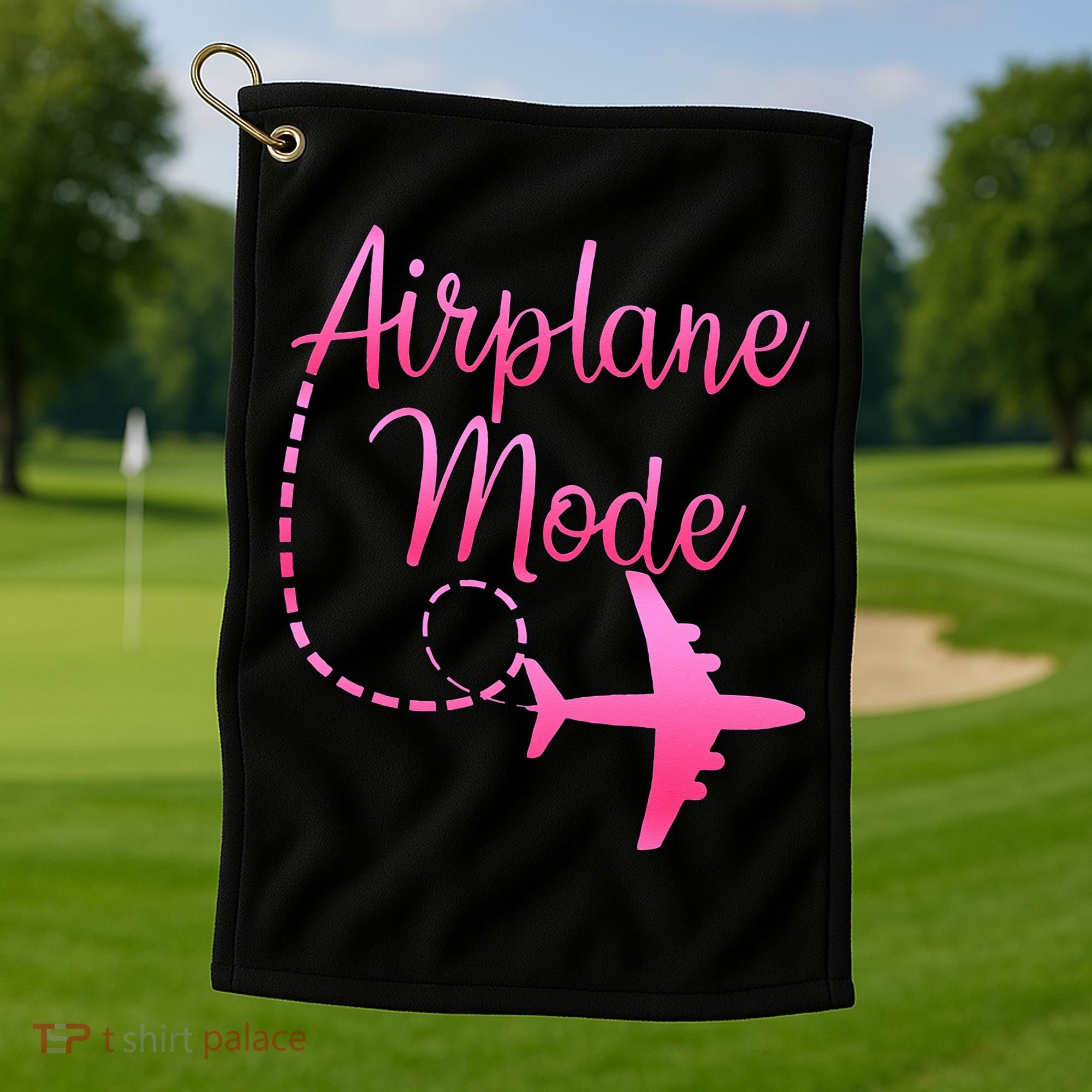 Airplane Mode Traveling Vacation For Womens Golf Towel