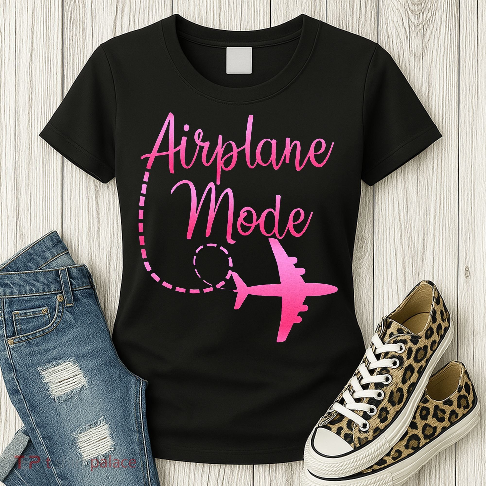 Airplane Mode Traveling Vacation For Womens Women's T-Shirt