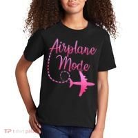Airplane Mode Traveling Vacation For Womens Kids T-Shirt thumb 2