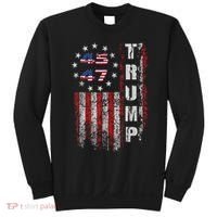 American Made Trump Merchandise Trump 45 47 Flag 2025 Sweatshirt thumb 0