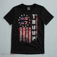 American Made Trump Merchandise Trump 45 47 Flag 2025 T-Shirt thumb 5