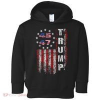 American Made Trump Merchandise Trump 45 47 Flag 2025 Toddler Hoodie thumb 0