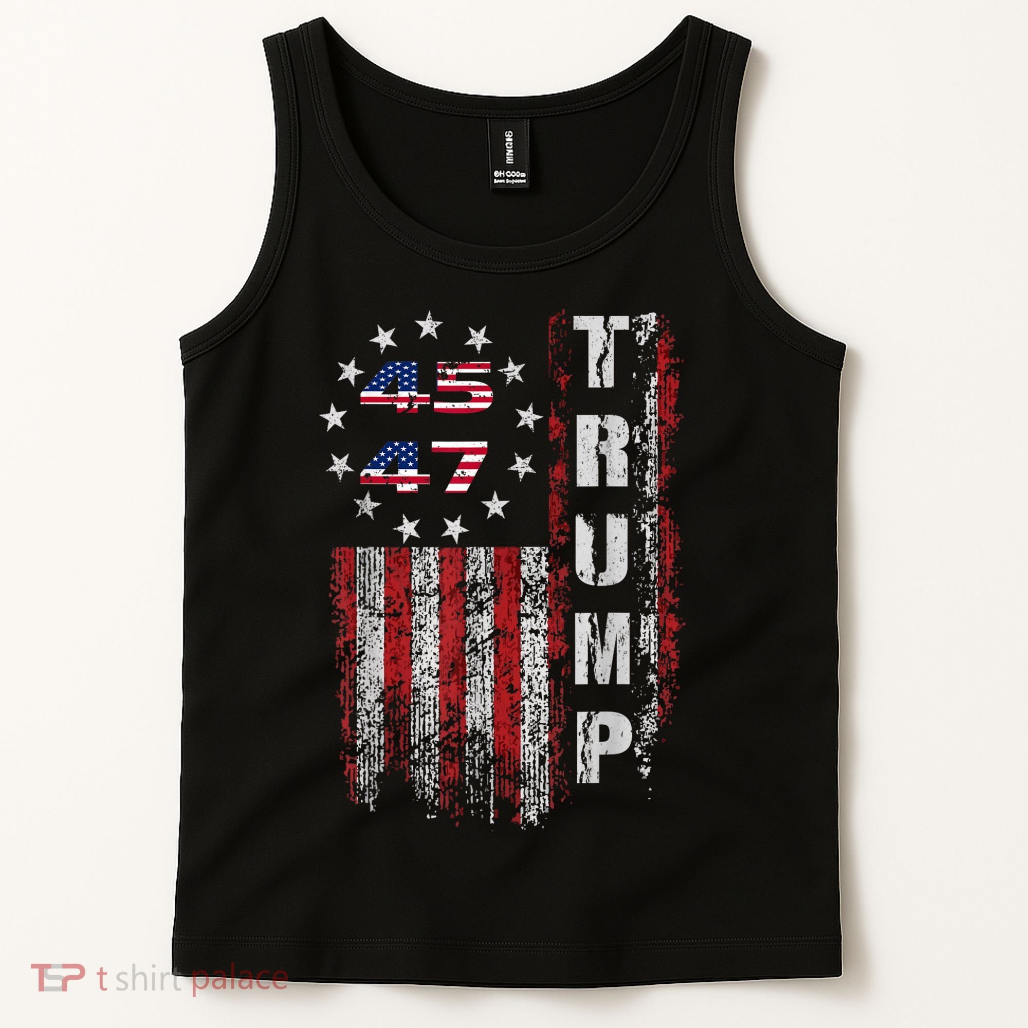 American Made Trump Merchandise Trump 45 47 Flag 2025 Tank Top