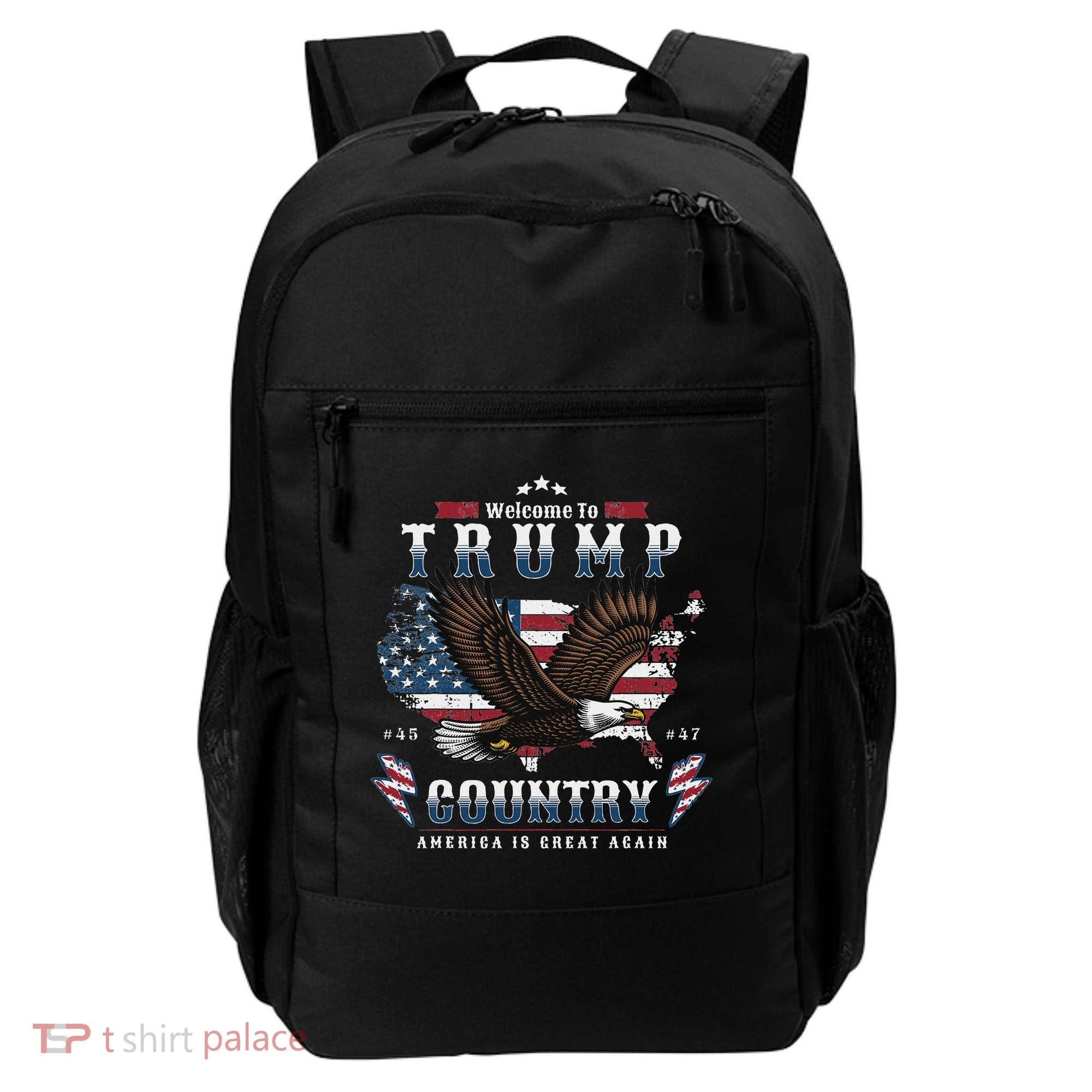American Made Trump Merchandise Flag Trump 45 47 Backpack