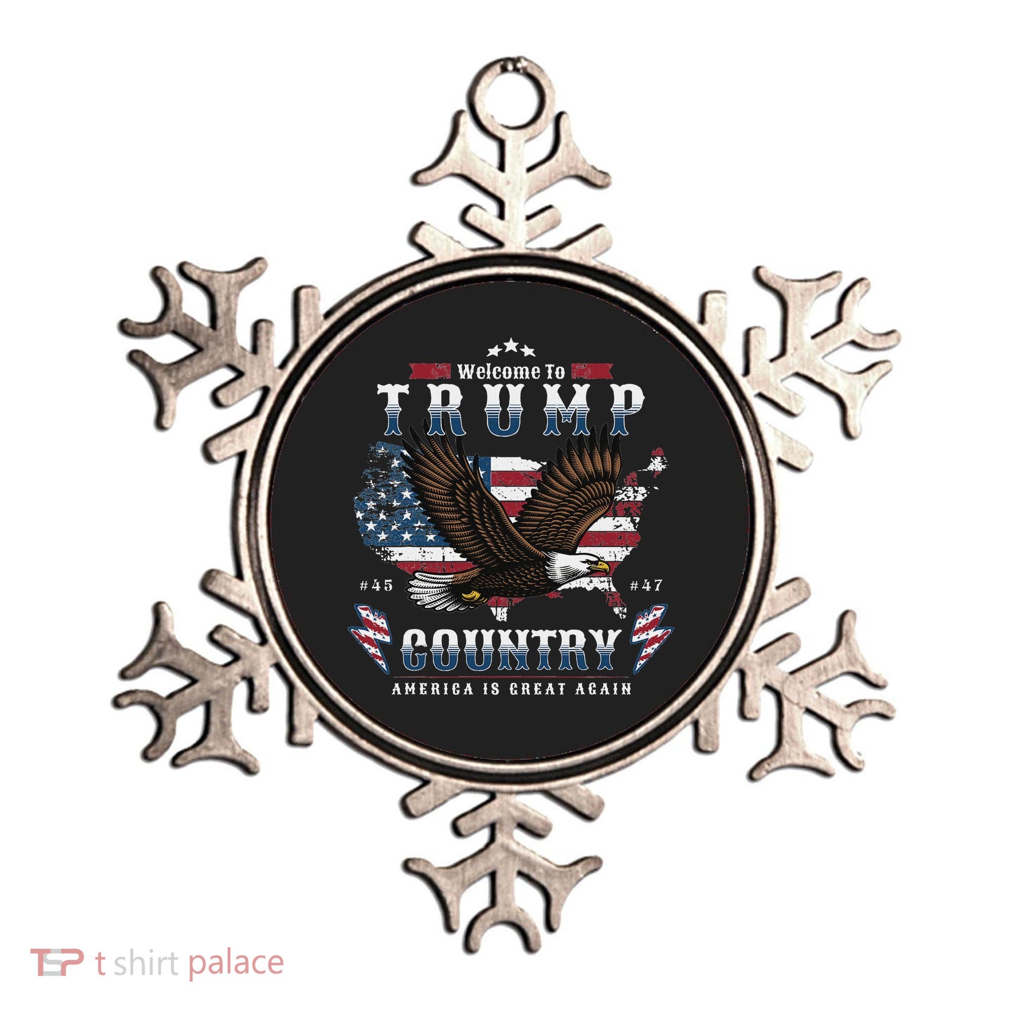American Made Trump Merchandise Flag Trump 45 47 Ornament