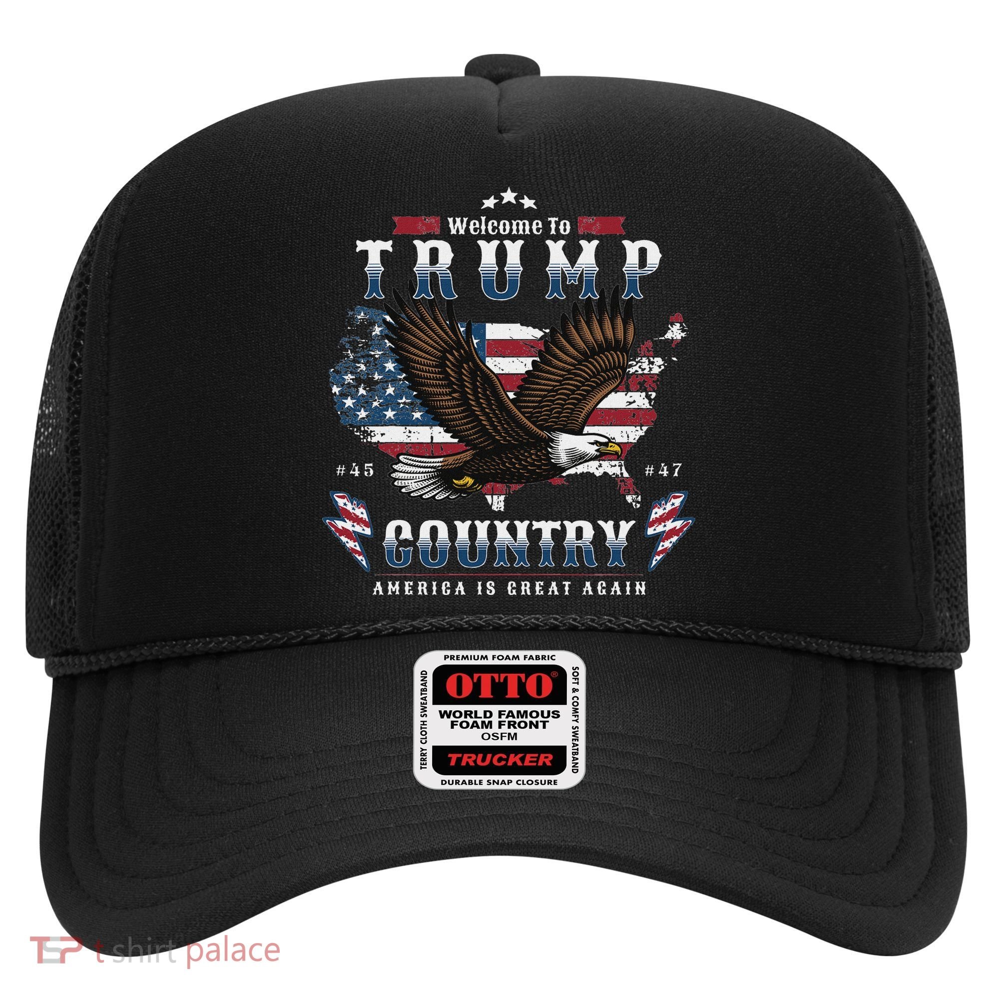 American Made Trump Merchandise Flag Trump 45 47 Hat