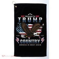 American Made Trump Merchandise Flag Trump 45 47 Golf Towel thumb 0