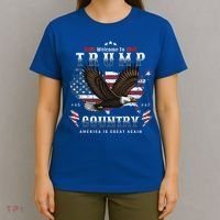 American Made Trump Merchandise Flag Trump 45 47 T-Shirt thumb 4