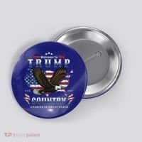American Made Trump Merchandise Flag Trump 45 47 Button thumb 0