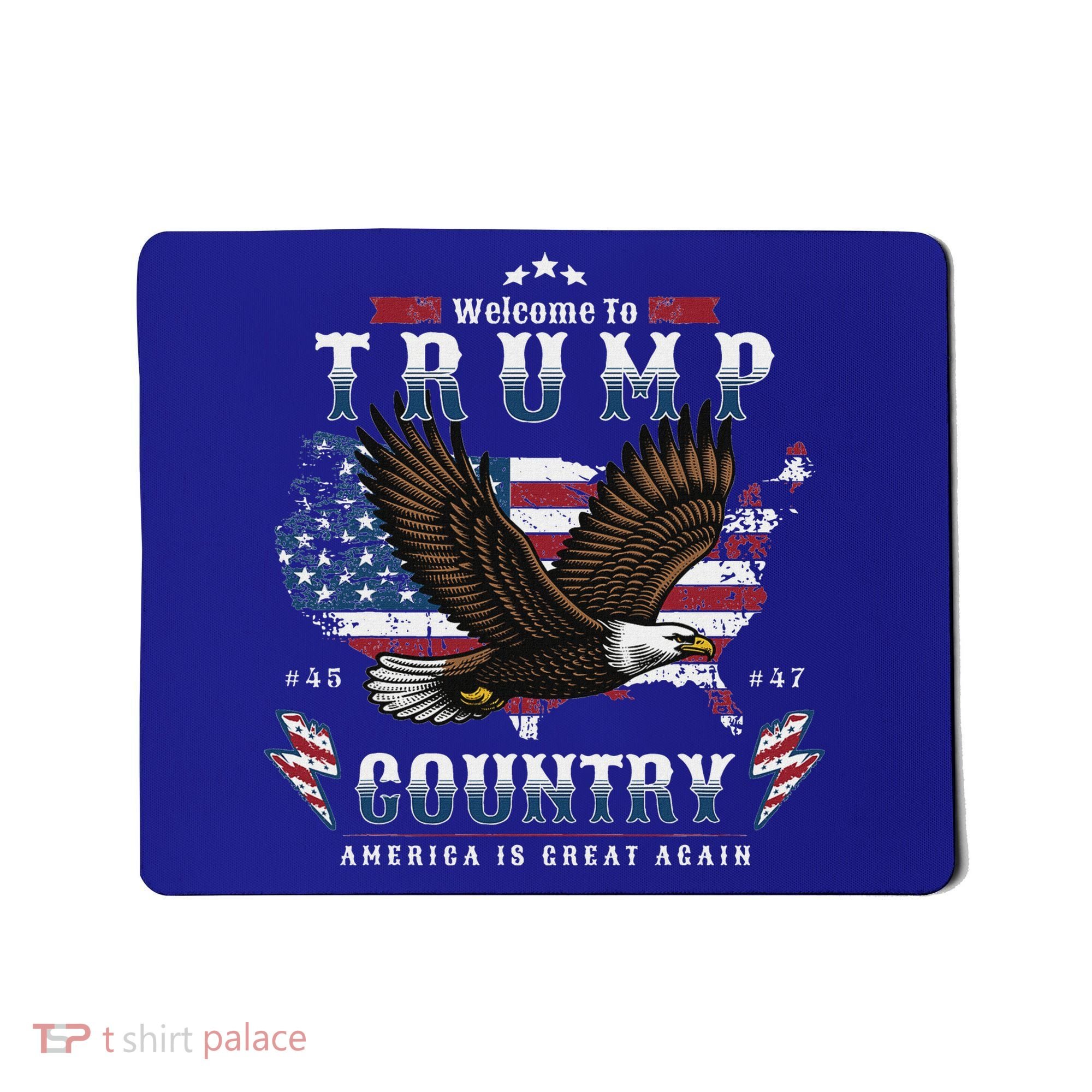 American Made Trump Merchandise Flag Trump 45 47 Mousepad