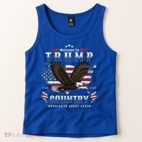 American Made Trump Merchandise Flag Trump 45 47 Tank Top thumb 2