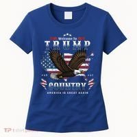 American Made Trump Merchandise Flag Trump 45 47 Women's T-Shirt thumb 0