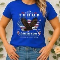American Made Trump Merchandise Flag Trump 45 47 Women's T-Shirt thumb 2