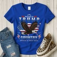 American Made Trump Merchandise Flag Trump 45 47 Women's T-Shirt thumb 3