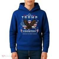 American Made Trump Merchandise Flag Trump 45 47 Kids Hoodie thumb 4