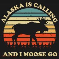 Alaska Moose Tourist Travel Funny Apron thumb 3