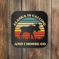 Alaska Moose Tourist Travel Funny Coaster thumb 0