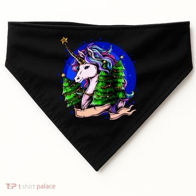 A Magical Unicorn Christmas USA-Made Doggie Bandana