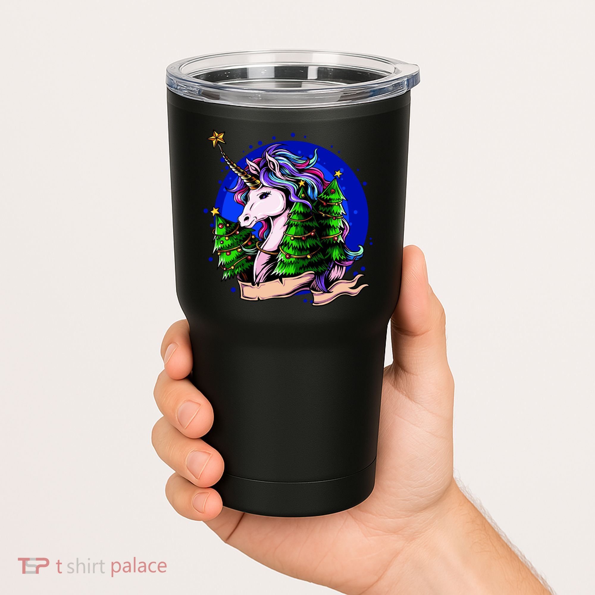 A Magical Unicorn Christmas Tumbler