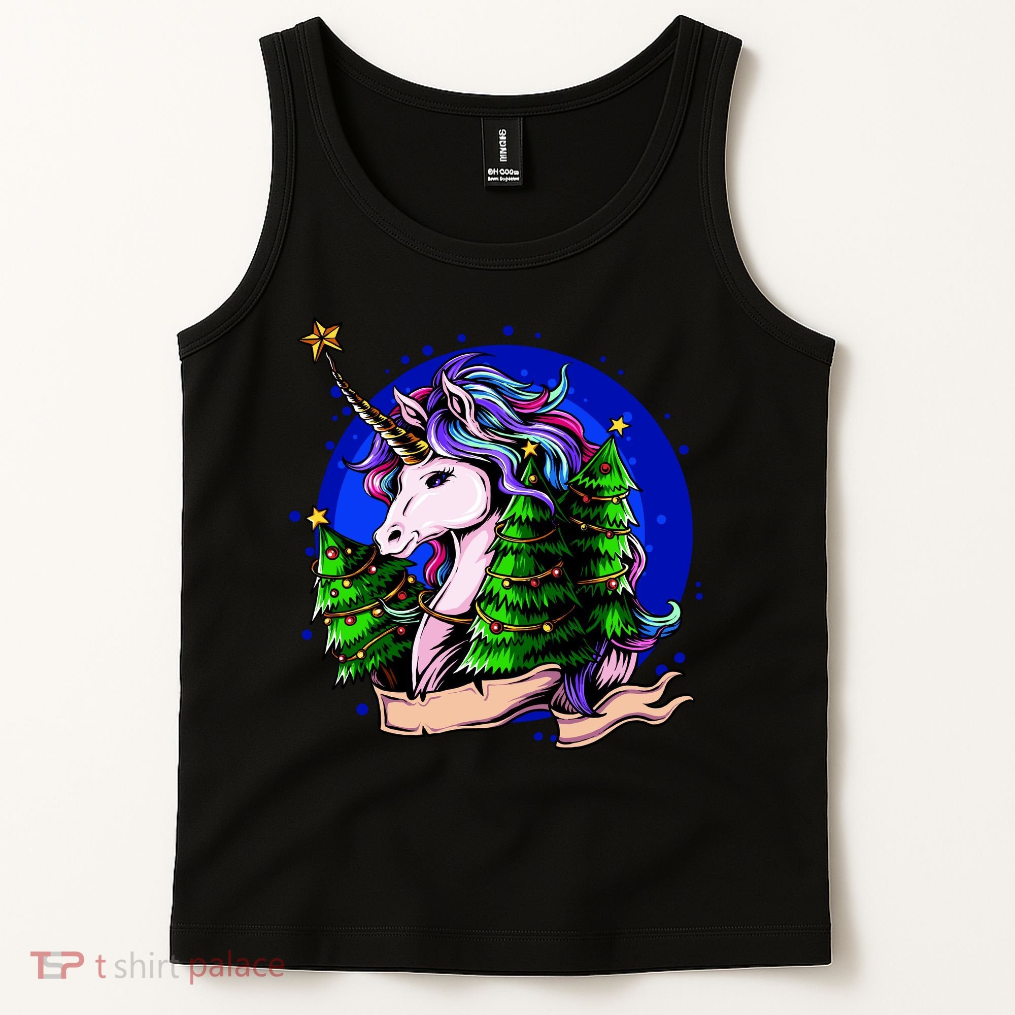 A Magical Unicorn Christmas Tank Top