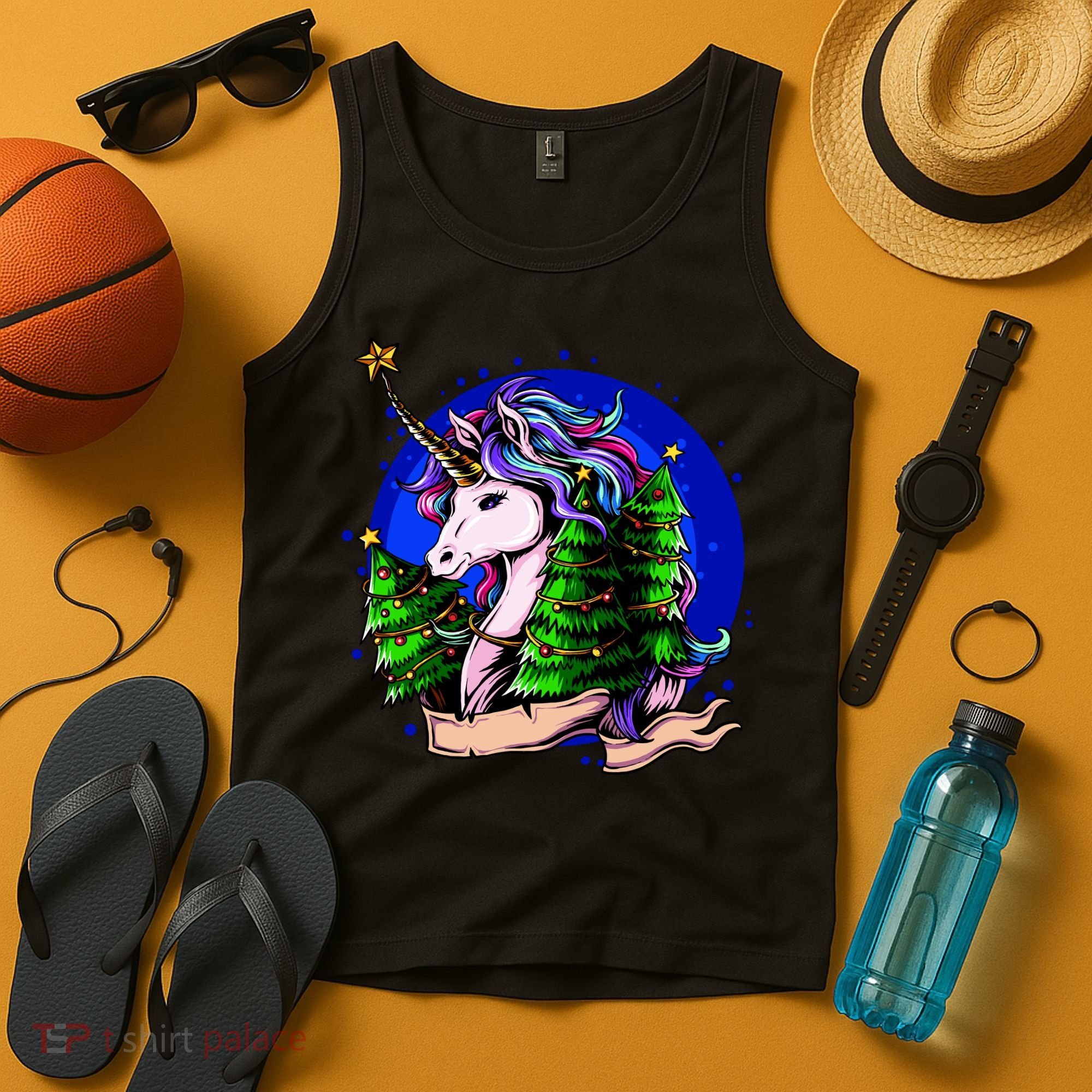 A Magical Unicorn Christmas Tank Top