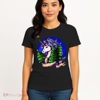 A Magical Unicorn Christmas Women's T-Shirt thumb 4