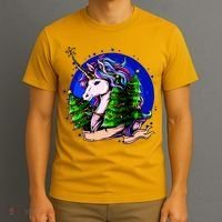 A Magical Unicorn Christmas T-Shirt thumb 3